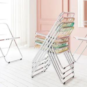 [채우리] 림피드 투명 접이식 의자