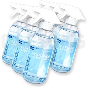 듀오 소독용 에탄올 스프레이 500ml X6개 뿌리는 생활 상처 살균 강아지 냄새 제거 손 소독제