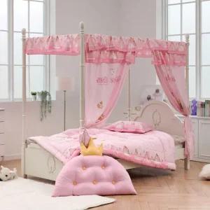 안나 캐노피 슈퍼 싱글 초등 학생 어린이 공주 침대  매트 포함)