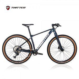 [트위터]자전거 M6시마노M6100 12단 하이브리드 트렉킹자전거 풀카본 변색