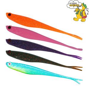 JRC엘리게이터 광어다운샷 UV리얼쉐드 5인치웜 REAL SHAD 우럭