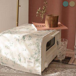 [메종텍스타일]뜨왈 내추럴 30수 순면 전자레인지 커버 다용도 패브릭 덮개 먼지방지 커버 2color