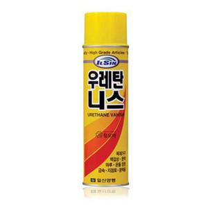 일신 우레탄 니스 420ml 가구 문짝 책걸상 지점토 목재용 금속용 광택 스프레이