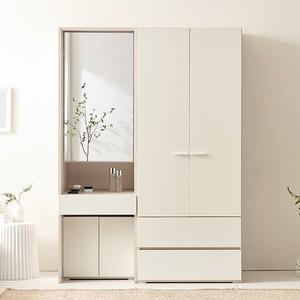 나무뜰 디움 키큰 수납 화장대 투서랍 모듈 옷장 PUR PET 1400 JNF100