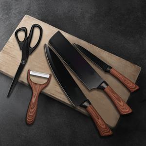 TCK 주방 칼세트 5종 중식도 다용도칼 과도 주방가위 필러