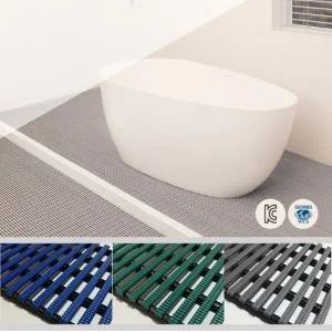 제이오마켓 안심 논슬립 사각튜브 롤매트 1M단위/초록/욕실 수영장 사우나 바닥 미끄럼방지 물빠짐 매트
