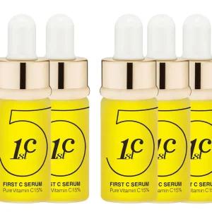 리즈케이 퍼스트씨 비타민C 5 퓨어 세럼 1박스 ( 5개 )  미백 잡티 기미 리프팅  눈가 주름 개선 펩타이드 센텔라 화장품 화이트닝 앰플 에센스