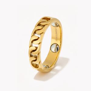 남자 여성 게르마늄 반지 한국호수 RGMN06 체인