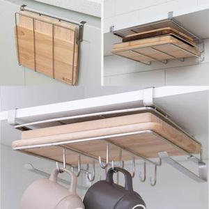 싱크대 선반거치 스텐 도마걸이 받침대 꽂이 자취생 보관홀더 싱글족