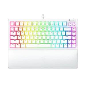 레이저코리아 블랙위도우 V4 75% 화이트 커스텀 한글 게이밍 키보드 Razer BlackWidow V4 75% KR White