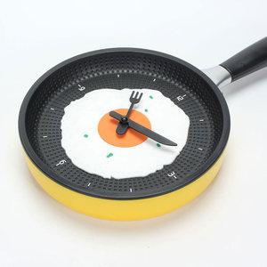 맛있는 계란 후라이 저소음 푸라이팬 벽시계