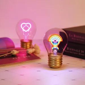 노바리빙 LED 충전식 필라멘트 네온사인 전구 무드등