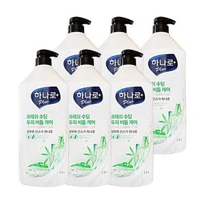 애경 하나로 플러스 샴푸 프레쉬 수딩 두피 비듬 케어 샴푸 1.5L 6개 헤어