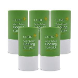 김정문알로에 큐어 워터 스플래쉬 쿨링 선스틱 23g(SPF50+) 5개 Ss