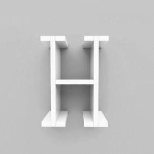 [RGL5RQS6]더크린 DIY 미니 이니셜 벽선반 H 수납장 책장