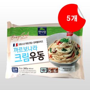 면사랑 까르보나라 크림우동 360g x 5개 (냉동)