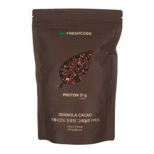 프레시코드 프로틴 그래놀라 카카오 330g 시리얼 간식
