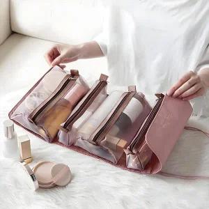 맥킨더 여행용 파우치 세트 화장품 비상약 캐리어 핑크 S808