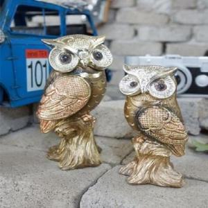 [RG5ONN78]320 풍수 나무위 골드 부엉이 2P 부엉이장식품