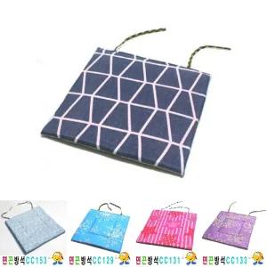 끈방석CC171 식당 사무실 도서관/엉덩이/방석/꼬리뼈/사각/쿠션/의자/휴대용/도서관/학생/독서실/교회/학교