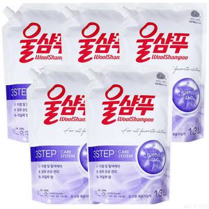 애경산업 울샴푸 퍼플 라일락 리필 1.3L 5개