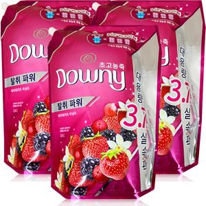 다우니 섬유 유연제 핑크 2.6l 리필 x3개베리베리와바닐라