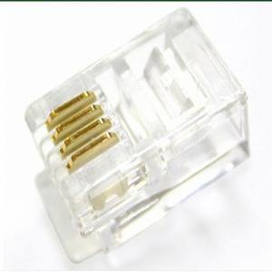 RJ-10 금형커넥터 4P4C 투명랜선플러그