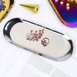 메탈 트레이 실버 대형 인테리어 소품 (WFGQFA1)