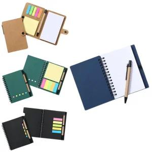 멜럽 크라프트 멀티 수첩 3type 볼펜 포함 접착 메모지 미니 노트 휴대용 메모장