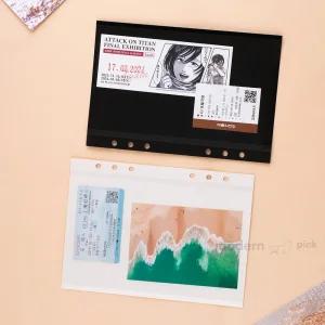 모든픽 6공 접착식 포토앨범 속지 A5 10매 포토북 앨범속지 명함보관