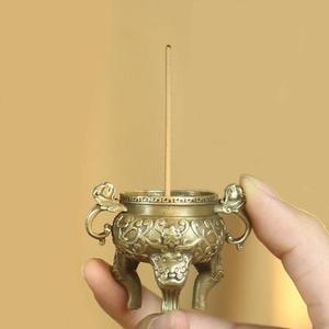 [JHQSWW4X_52C5]향로 황동 인센스 스틱 홀더 소품 GWM