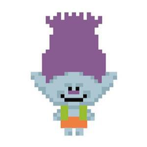 [JHQS8WPJ_52AG]스티커형 보석십자수 드림웍스 트롤 10X10