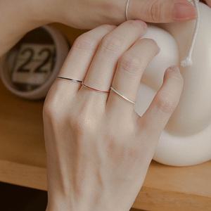 컬러 실반지 925실버 여름 아크릴 컬러링 열손가락반지 