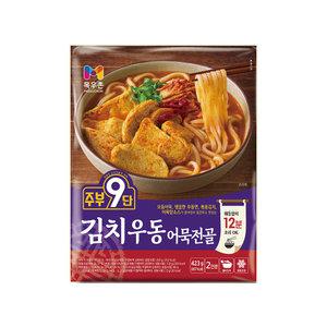 목우촌 주부9단 김치우동 어묵전골 423g 얼큰 사누끼 우동 사리