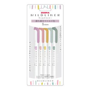 [제브라] 마일드라이너 NEW 릴렉스 컬러 5본 세트