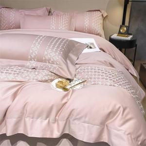 LK 핑크 고급커버 세트 순면 침구 K 자수