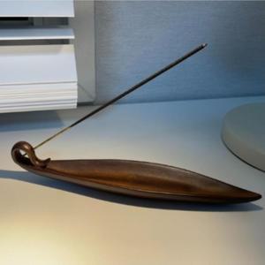 1개 나뭇잎유행 세라믹 인센스 스틱 꽂이 트레이 홀더 향