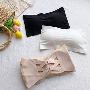 고품질 콜크 끈없는 심리스 튜브탑 SD240407 캡브라 여성 여 면 일체형튜브탑 (WFHLGL2)