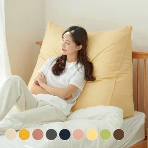 솜 중량UP 더 오래가고 빵빵한 솜조절 방수 삼각등받이 쿠션 24colors
