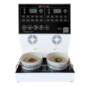 멀티쿠커 2구 화이트 한강라면기계 행사장 밀키트 즉석 라면조리기