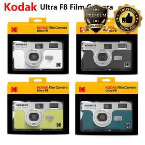 오리지널 코닥 울트라 F8 필름 카메라 35mm 포커스 프리 재사용 가능 내장 플래시 다양한 색상 패키지 포함