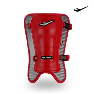 프로-스펙스 엘리트 야구 타자 풋가드 좌우겸용 레드 실버