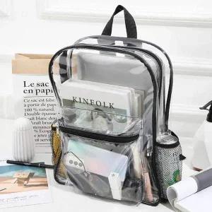 [콩심팥심]투명 백팩 방수 PVC 백팩 학생 가방 비치백 데일리 여름가방