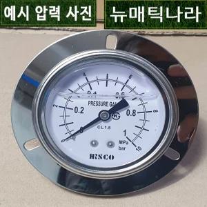 [ HISCO ] GOBD60X20 ( 판넬형 오일충만 압력 게이지 BD 60파이 20KG 20bar PT 1/4 / 히스코 압력계 HSI 협성계기 유압 )