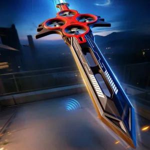 플라잉 소드 검 원격조종 대형 칼모양 드론 Led 발광 비행검 키덜트 장난감