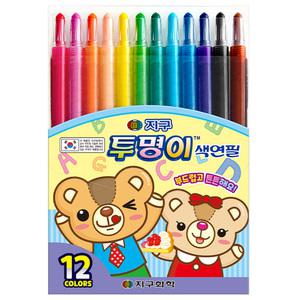 지구화학 투명이 색연필 12색 샤프식색연필 색칠놀이 지구