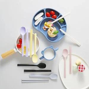 [livinglike]이지실리 스위트 사각 실리콘 디저트 수저세트