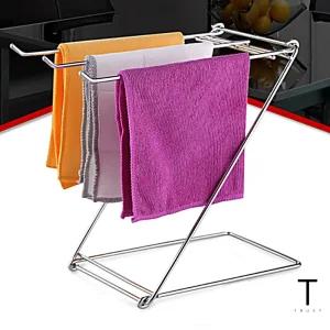 다용도 걸이 행주 건조 보관 싱크대 수건 건조대 거치형 접이식