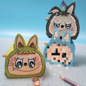 [초등 창의미술 교구]5인용/트롤 연필깎이 만들기세트/학교수업 방과후밤