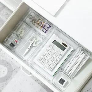 서랍용 아크릴 수납 박스 정리 트레이 XL//주방/카페/케이스/책상/서랍/식당/학교/어린이집/유치원